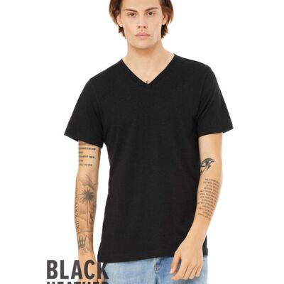 Unisex CVC Jersey V-Neck T-Shirt Thumbnail