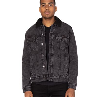 Unisex Sherpa-Lined Denim Jacket Thumbnail