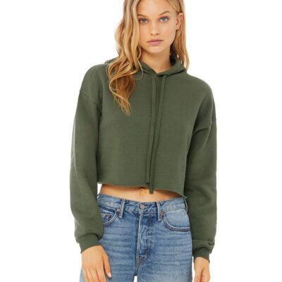 Ladies' Cropped Fleece Hoodie Thumbnail