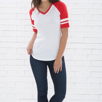 RING SPUN Baseball Ladies' Tee Thumbnail