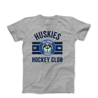Hollyburn Huskies Cotton T-Shirt- Grey Thumbnail
