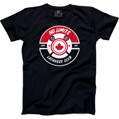 No Limits Lacrosse Youth Classic T-Shirt- Black Thumbnail