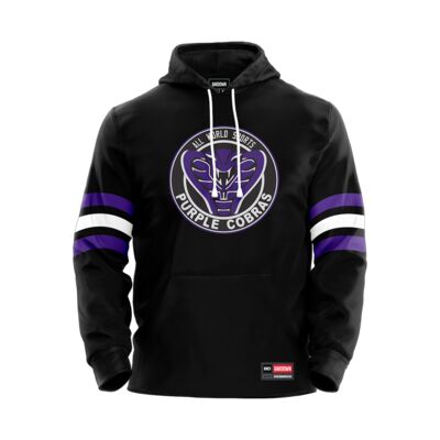 Purple Cobras Adult Jersey Hoodie Sublimated Thumbnail