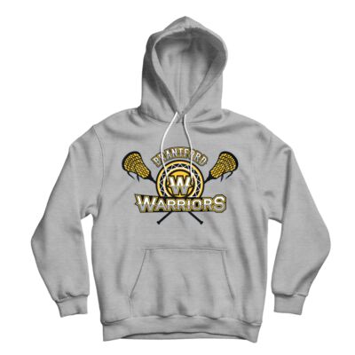 Brantford Warriors Youth Gray Classic Hoodie Thumbnail