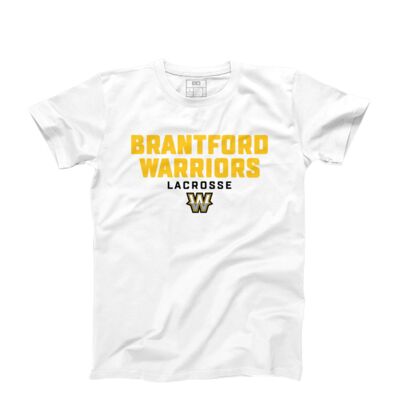 Brantford Warriors Youth White Classic T-Shirt Thumbnail