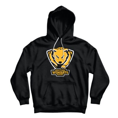 Manitoba Rugby Adult Classic Hoodie Black Thumbnail
