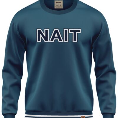 NAIT Fleece Solid Crewneck (Deep Ocean Blue) Thumbnail