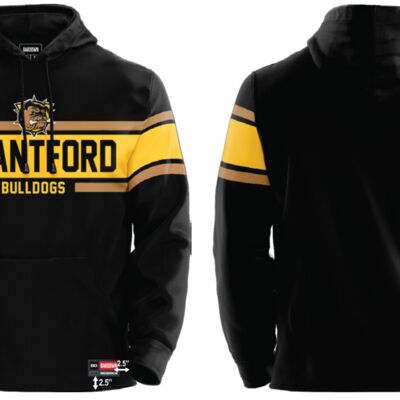 Brantford Bulldogs Stripe Show Sublimated Hoodie Thumbnail