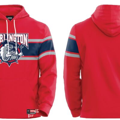 Burlington Bulldogs Stripe Show Hoodie  Thumbnail
