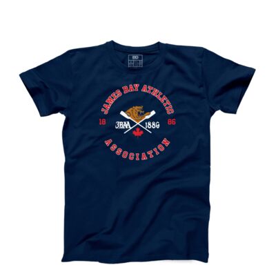 James Bay Athletic Association Adult  Face-off-Tshirt Navy Thumbnail