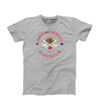 James Bay Athletic Association Youth Face-off-Tshirt Grey Thumbnail