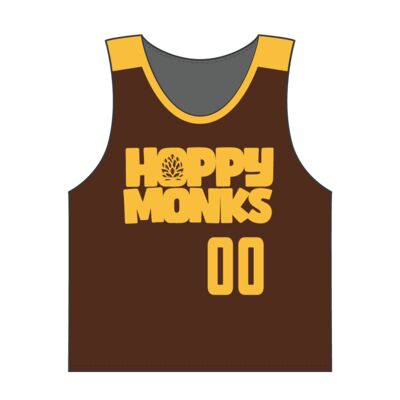 Happy Monks Lacrosse Reversible  Youth Jersey Brown Thumbnail