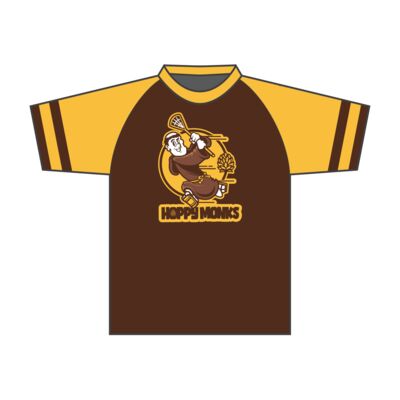 Happy Monks Lacrosse Shooter Adult Shirt Thumbnail