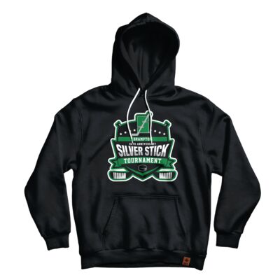 Silver Stick Classic Hoodie Adult Black Thumbnail