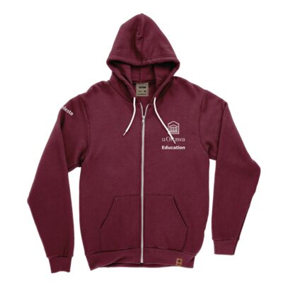 Uottawa Classic Full Zip Maroon English Thumbnail
