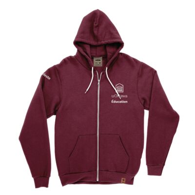 Uottawa Classic Full Zip Maroon French Thumbnail