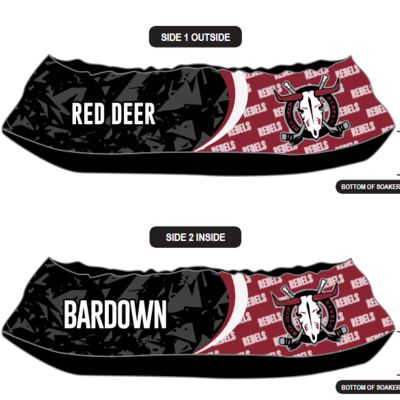 Red Deer Rebel Sublimated Skate Soaker Thumbnail