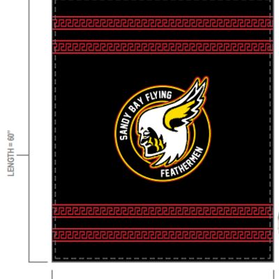 Sandy Bay Flying Featherman Sherpa Blanket Thumbnail