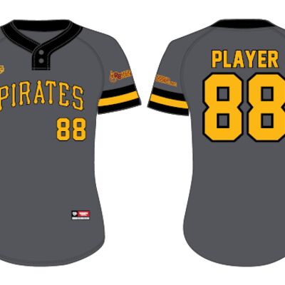 Pirates Fastpitch  Two Button Sublimated Jersey - Youth Thumbnail