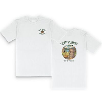 Camp Wombat T-shirt - White Thumbnail