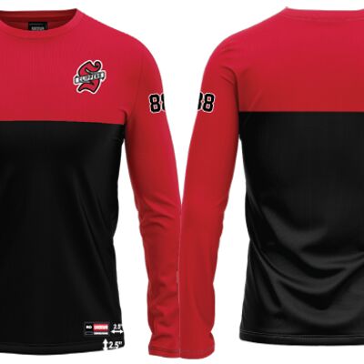 Whitchurch Stouffville Sublimated Long Sleeve with Number - Youth Thumbnail