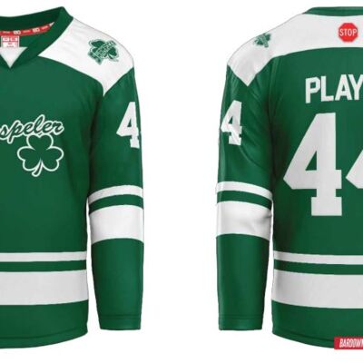 Hespeler Shamrocks Forest Green Sublimated Jersey Youth Thumbnail
