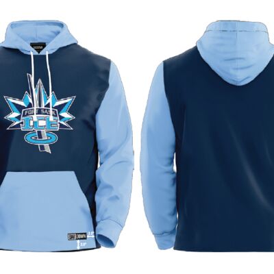 Fort Saskatchewan Ice Art Attack Hoodie - Blue Thumbnail