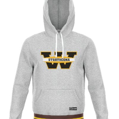Fort Saskatchewan Strathcona Cuff Colored Hoodie - Grey Thumbnail