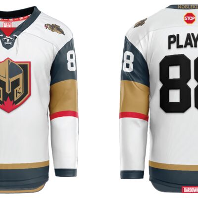 Nobleking Knights Sublimated Hockey Jersey Home - Youth Thumbnail