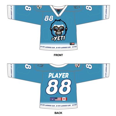 Jr Yeti Box V-Neckline Lacrosse Jersey Thumbnail