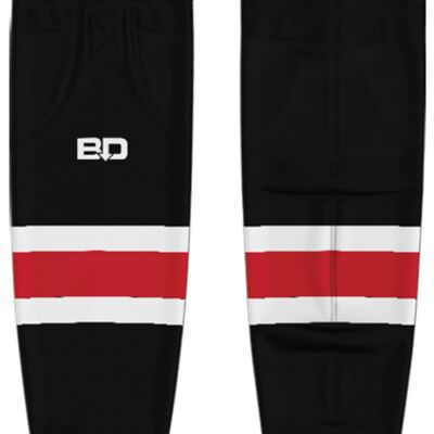 Stouffville Clippers Cut & Sew Hockey Socks Black - YOUTH Thumbnail