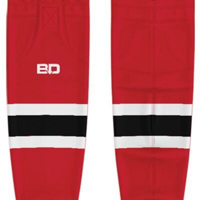 Stouffville Clippers Cut & Sew Socks Red - Adult Thumbnail