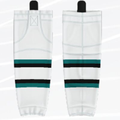 Central Alberta Warriors Sublimated Hockey Socks White - Youth Thumbnail