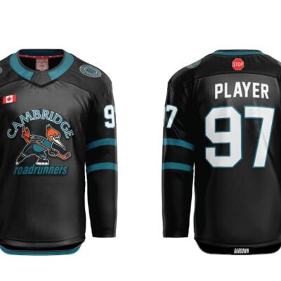Cambdridge Roadrunners Cut and Sew Hockey Jersey - Youth  Thumbnail