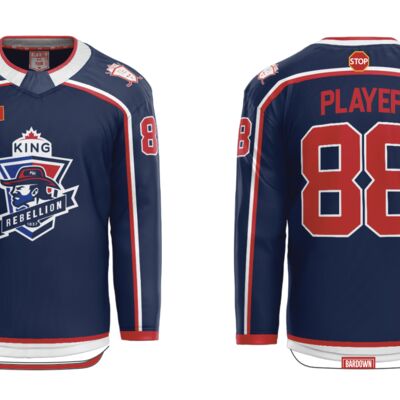 King Rebellion Sublimated Hockey Jersey - Youth Thumbnail