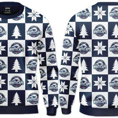 North Shore Whitecaps Sublimated Ugly Christmas Sweater - Youth Thumbnail