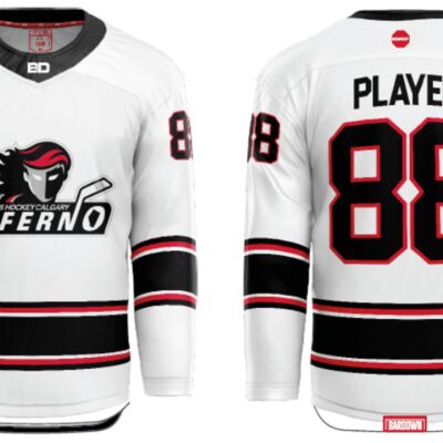 Jr. Inferno-GHC-Sublimated Hockey Jersey with Scoop - A3-White - Adult Thumbnail