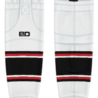 Jr. Inferno-GHC-Sublimated Hockey Socks - A3-White - Youth Thumbnail