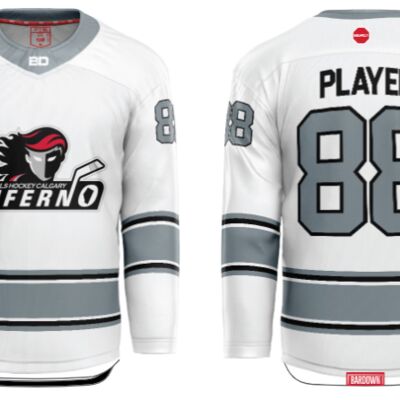 Jr. Inferno-GHC-Sublimated Hockey Jersey with Scoop - A2-White - Adult Thumbnail