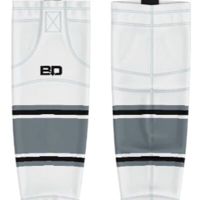 Jr. Inferno-GHC-Sublimated Hockey Socks - A2-White - Adult Thumbnail