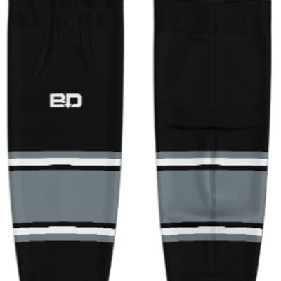 Jr. Inferno-GHC-Sublimated Hockey Socks - H2-Black - Youth Thumbnail