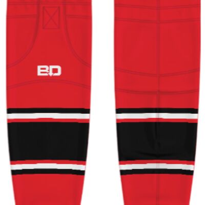 Jr. Inferno-GHC-Sublimated Hockey Socks - H3-Red - Youth Thumbnail
