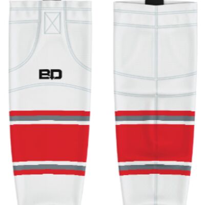 Jr. Inferno-GHC-Sublimated Hockey Socks - A6-White - Youth Thumbnail