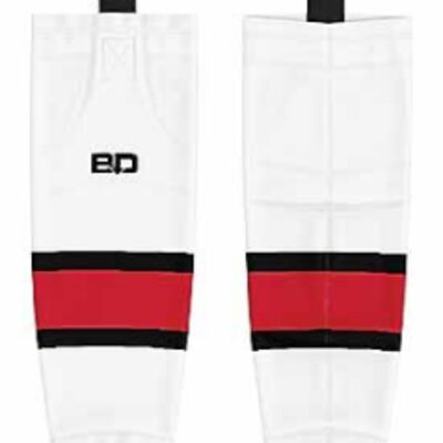AMHA Sublimated Hockey Socks White - Youth Thumbnail