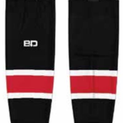 AMHA Sublimated Hockey Socks Black Thumbnail
