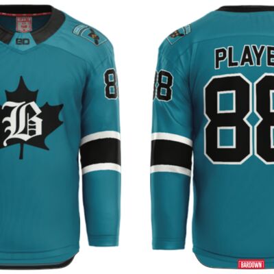 Brantford Barons ORHL Cut & Sew Hockey Jersey Youth (U13) Thumbnail