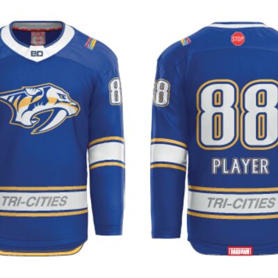 Tri Cities Female Ice Hockey Sublimated Hockey Jersey Thumbnail