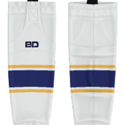 Tri Cities Female Ice Hockey Sublimated Hockey Socks - White Thumbnail