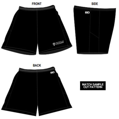 University of Calgary - Polyester Training Shorts (A) Thumbnail