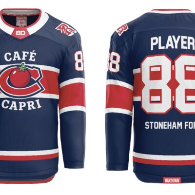 Café Capri Sublimated Hockey Jersey - Youth Thumbnail